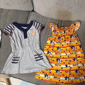 MLB Kids Dress Set - Gray and Orange